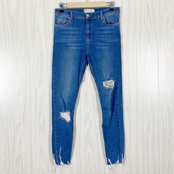 Free People Denim - Free People | Distressed High Rise Skinny Jeans Size 28